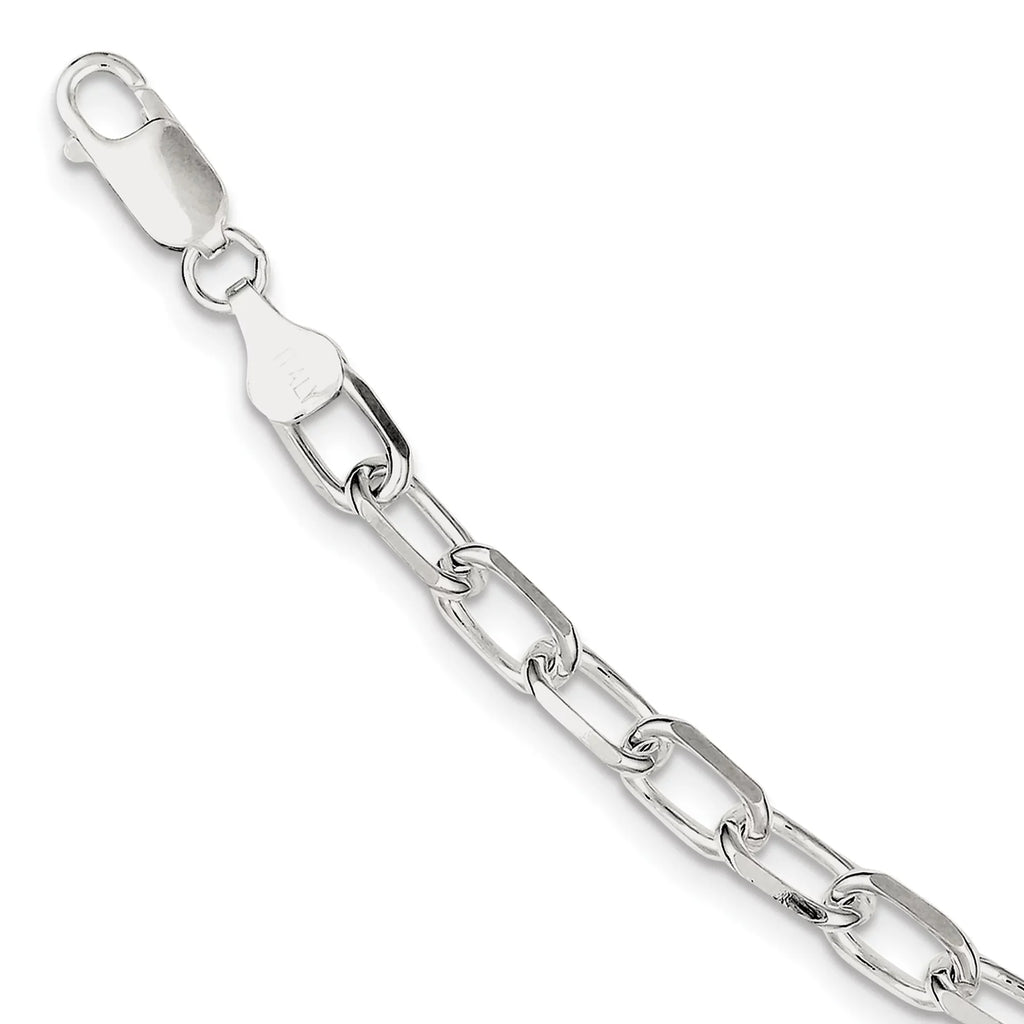 Sterling Bracelet Link Fancy 7.5inch Silver