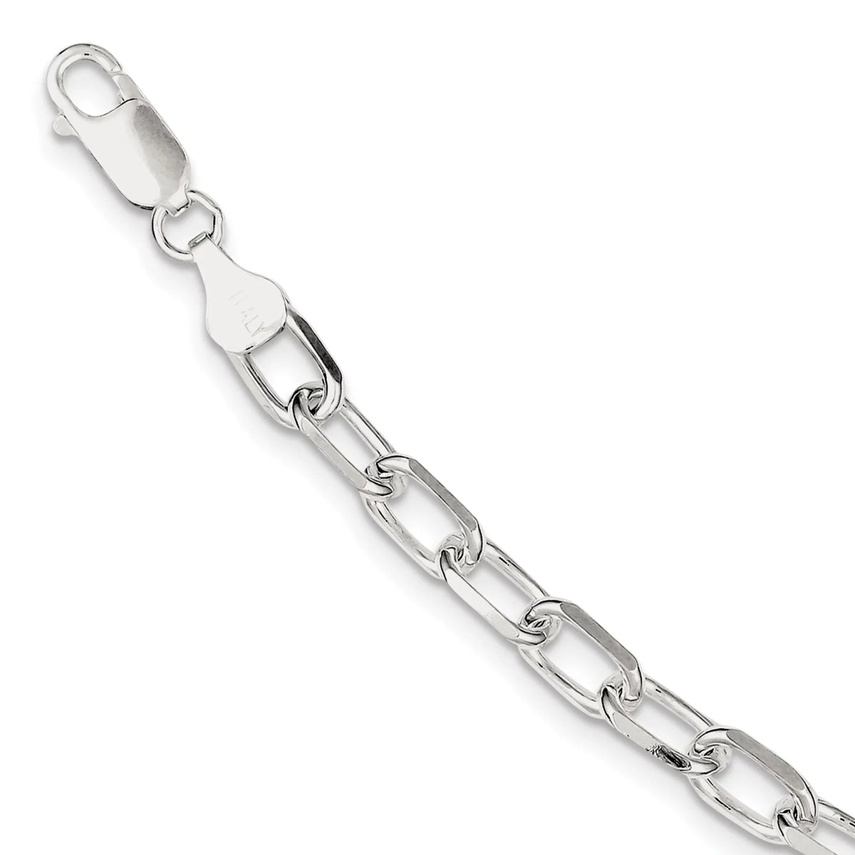 Sterling Bracelet Link Fancy 7.5inch Silver
