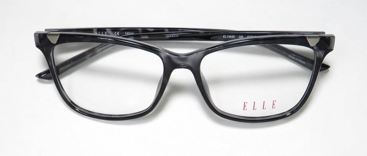 FRAME DESIGNER 13425 CAT NEW ELLE 53-15-140 AFFORDABLE LENSES EYE FULL-RIM EYE WOMENS/LADIES CASUAL DEMO GRAY CAT BUDGET EYEGLASSES/SPECTACLES