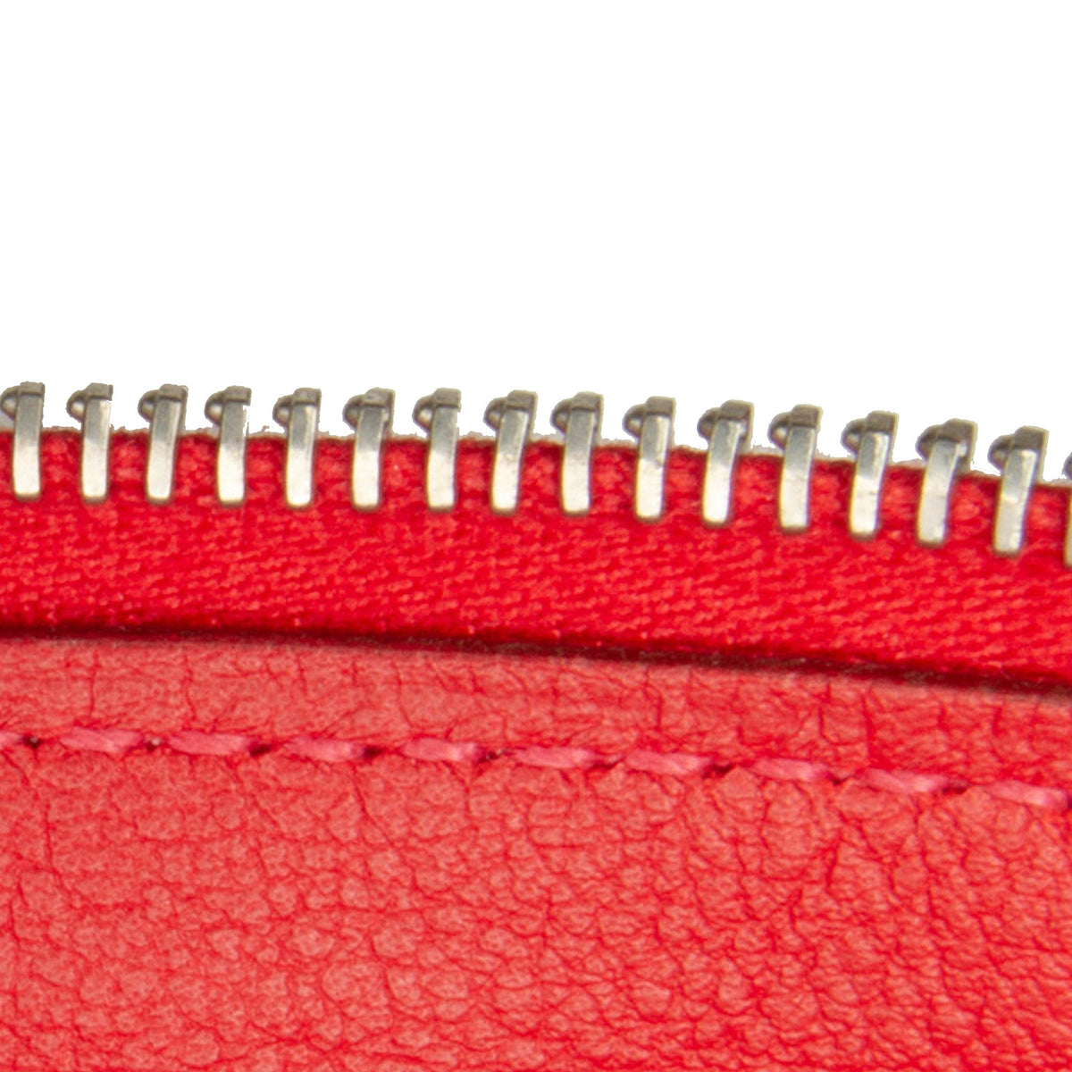 (Good) Pre-Owned Red Duo Jige Hermès Authenticated Calf Wallet Wallets Unisex Long Swift Leather