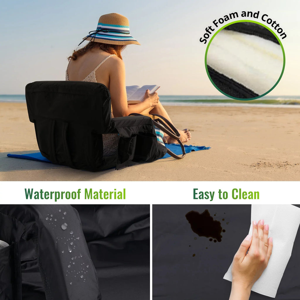 for Chair for Bleacher Women's Pack Worcest Thicken Bleachers, Lawns, Stadium Seat, Soccer Waterproof Backyards Wide National Tournament 2 Folding