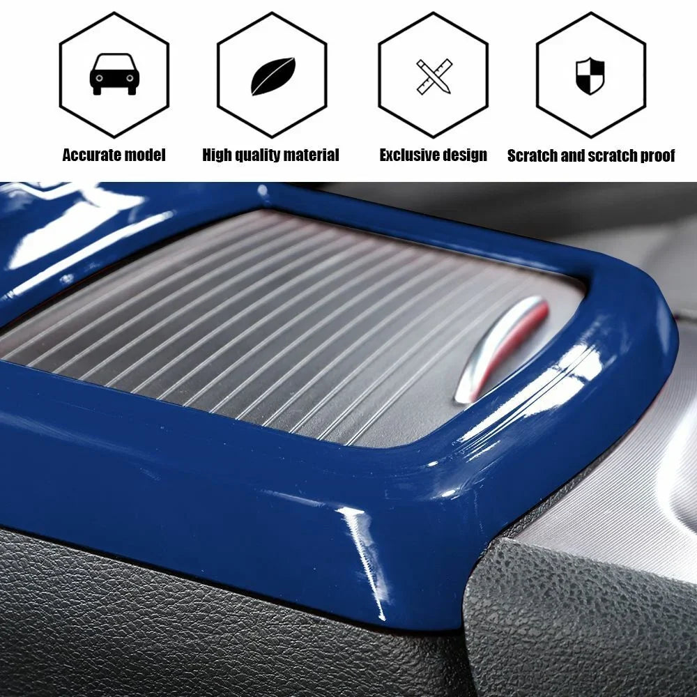 Blue Central Inner Panel Holder Cup Teledu Console + Trim Cover