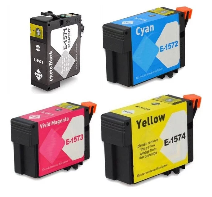 Stylus for 157) PrinterDash (C13T157XL120-BCS) Pack Photo R3000 Inkjet Replacement Combo (PBK/C/M/Y) (NO.