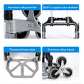 Distribution Warehouse Luggage, Truck Travel, Workplace, Shopping, For Stairs Dolly With Collapsible For Trolley Duty TOPATY | Moving Wheels Portable | Moving, Folding Heavy
