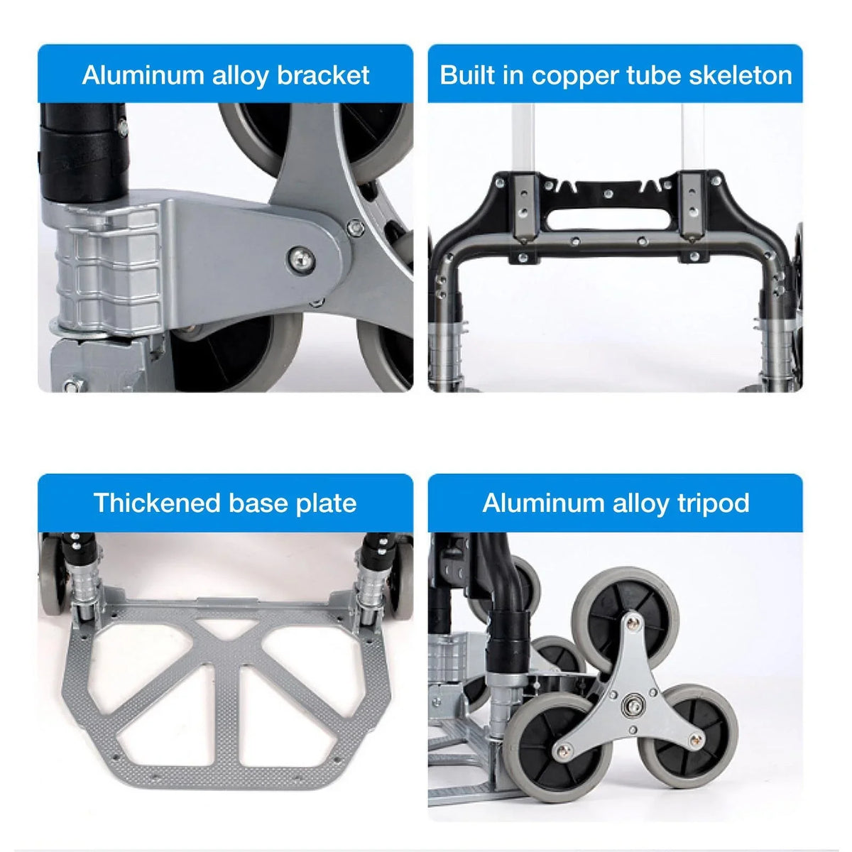 Distribution Warehouse Luggage, Truck Travel, Workplace, Shopping, For Stairs Dolly With Collapsible For Trolley Duty TOPATY | Moving Wheels Portable | Moving, Folding Heavy