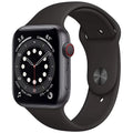 GPS - Aluminum (2020) Watch Black 6 Pre-Owned 44mm Space Series Sport - - Case Gray Band Fair
