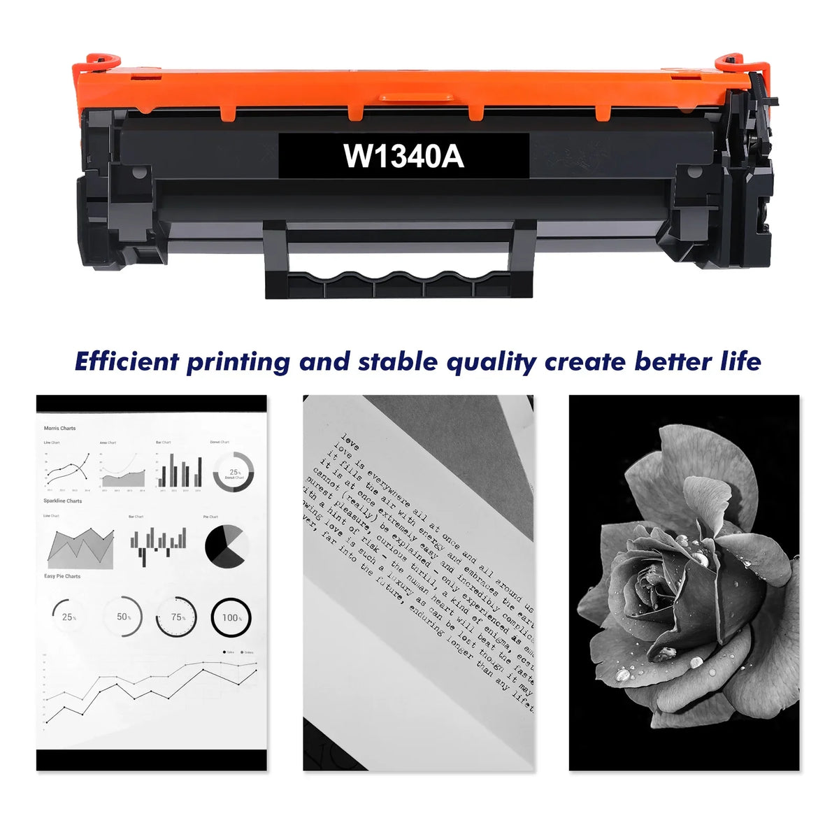 134A 2-Pack) Toner for Cartridge W1340X 134X M234sdn 134X M234dw (Black, Compatible Toner Chip) M209dw LaserJet Ink W1340A M234sdw (with for Printer 134A MFP