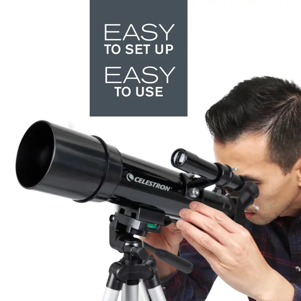 Tripod and 60 Telescope Scope Celestron Backpack Portable Travel with