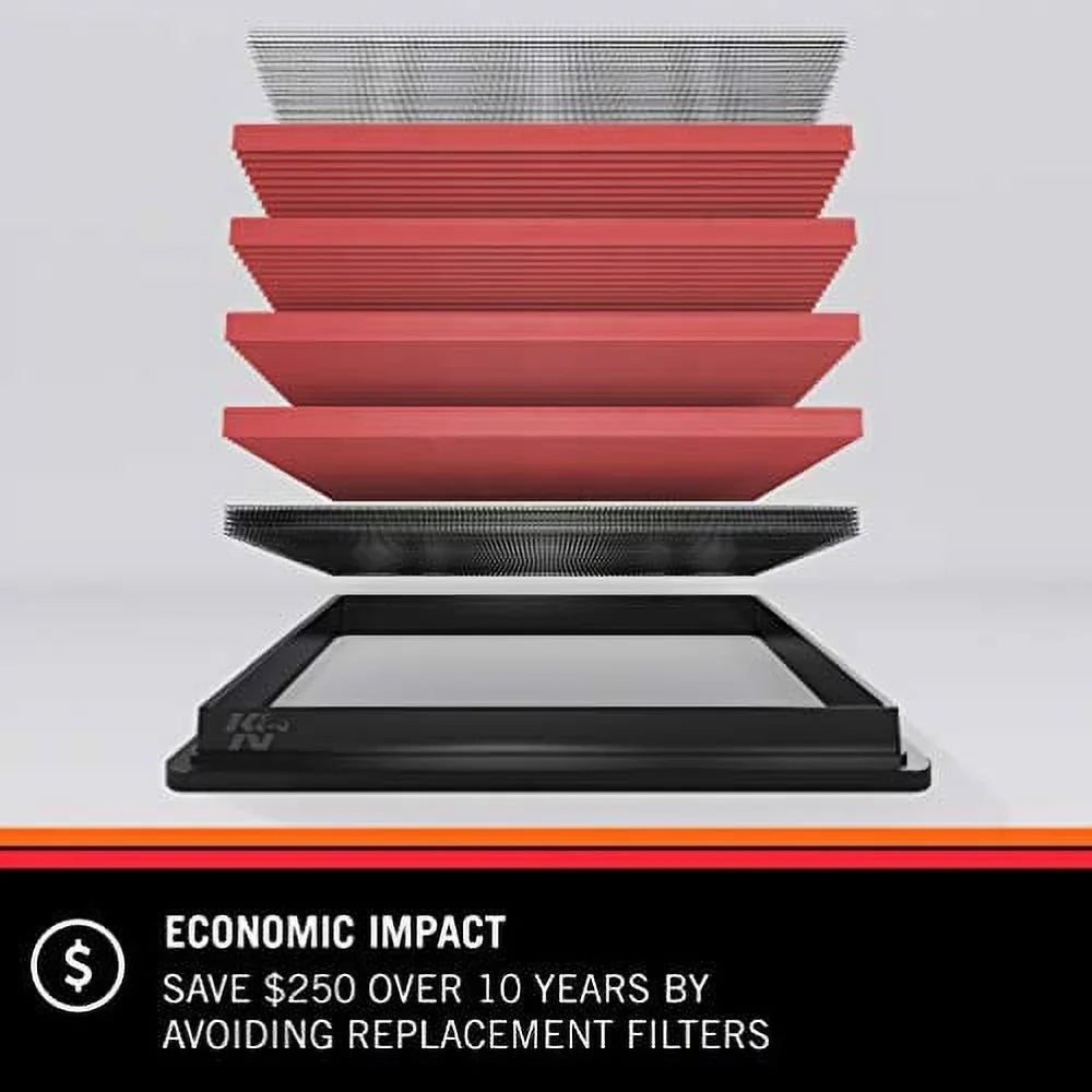 Filter: K&N 33-2462 Cargo Performance, Van, 2011-2019 High & Voyager, Engine Filter: (Grand Air Country Premium, Replacement Town Washable, Routan), Van, Caravan, Dodge/Chrysler/Lancia/Ram/Volkswagen