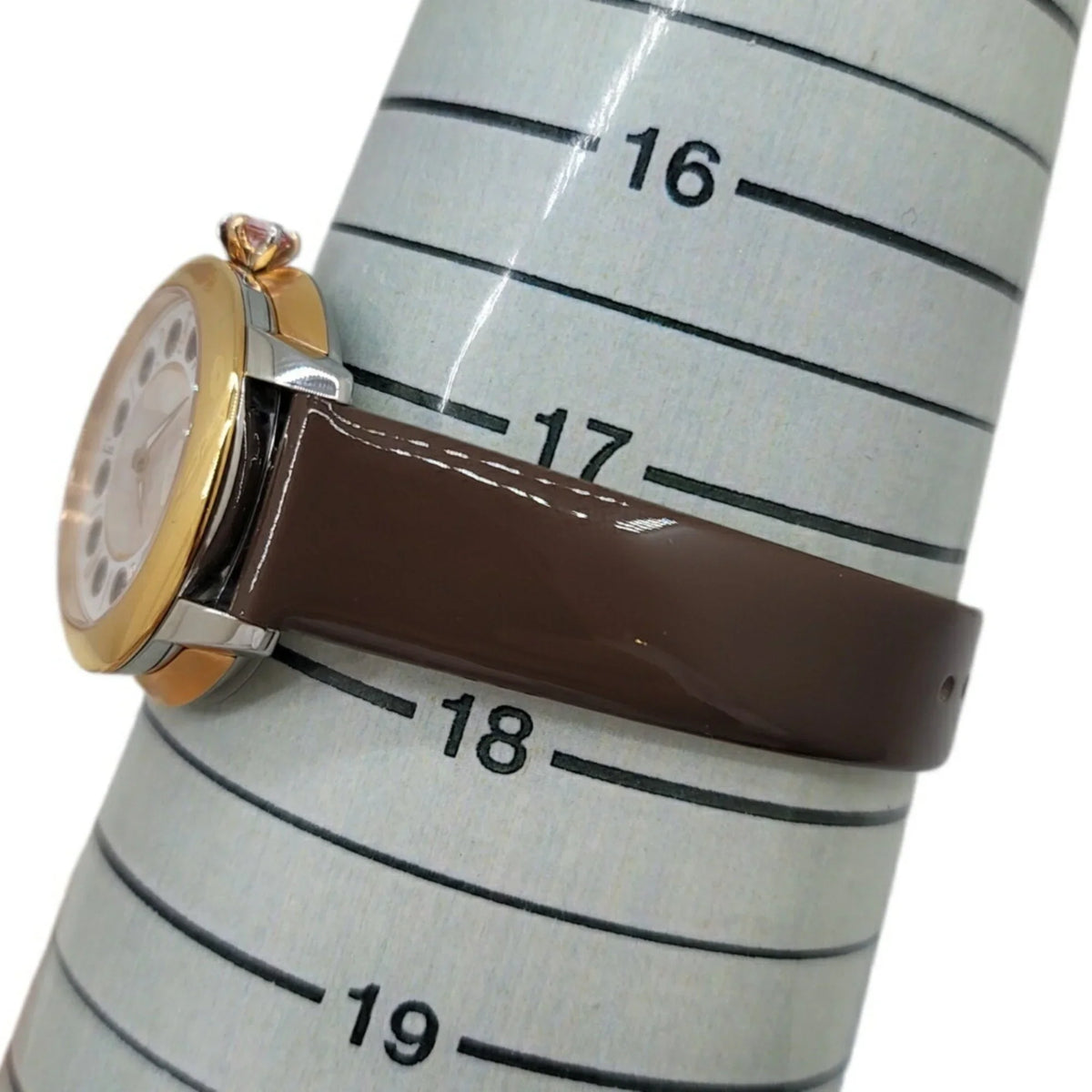 Shell Women's Black Colors 3 Spinel FENDI Watch Belt SS Fashionable (Like Shine Enamel Clock Topaz Eye Brown New) Quartz Fendi Pre-Owned