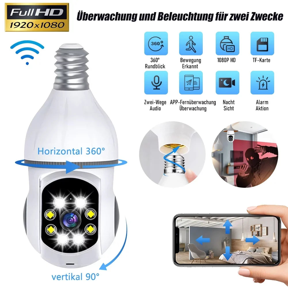 with Home Motion Kepeak Clear Bulb Detection, Camera, Cameras Security Vision WiFi