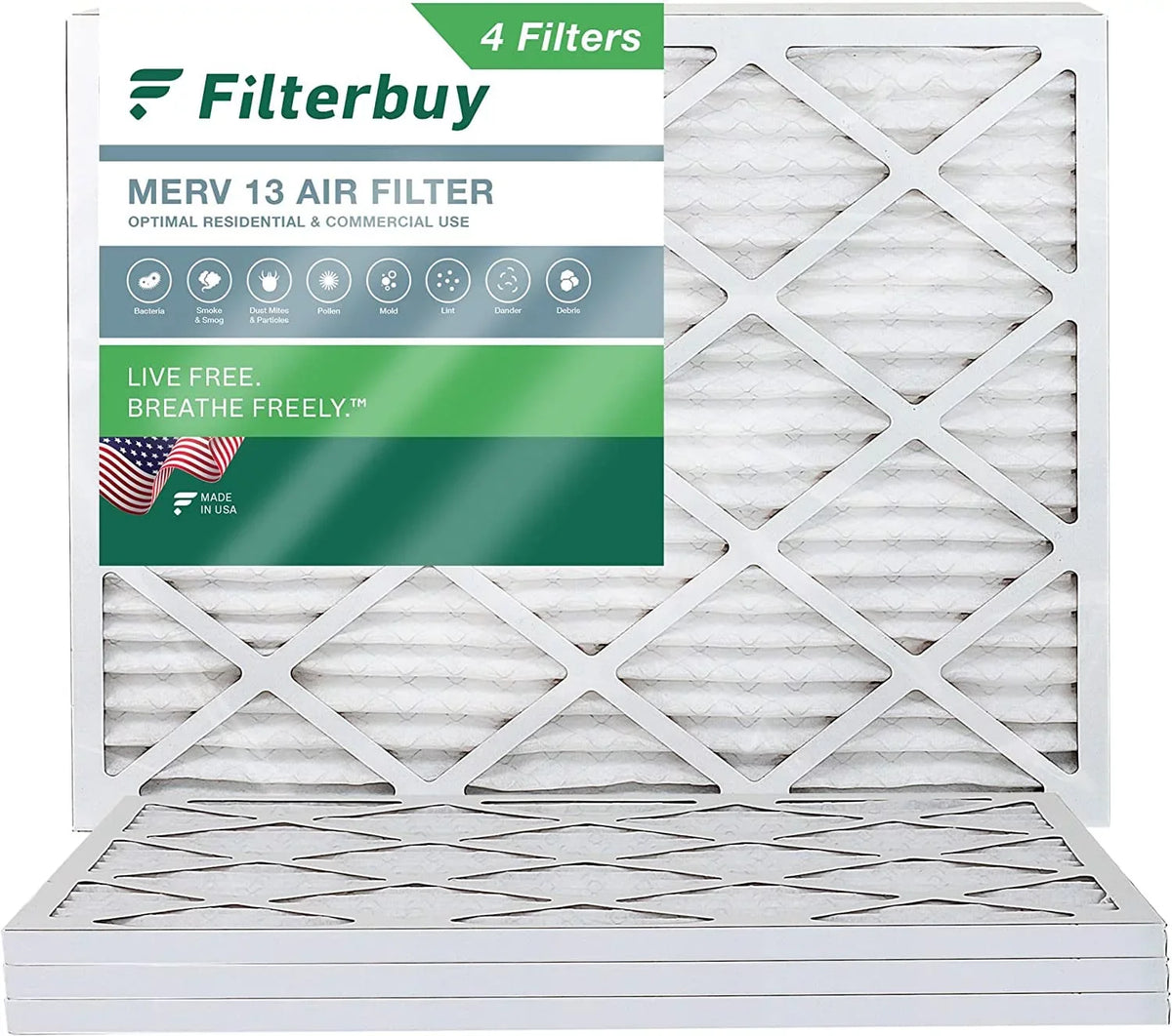 Air Furnace Filterbuy (4-Pack) 13 16x21x1 Filters Pleated MERV HVAC AC