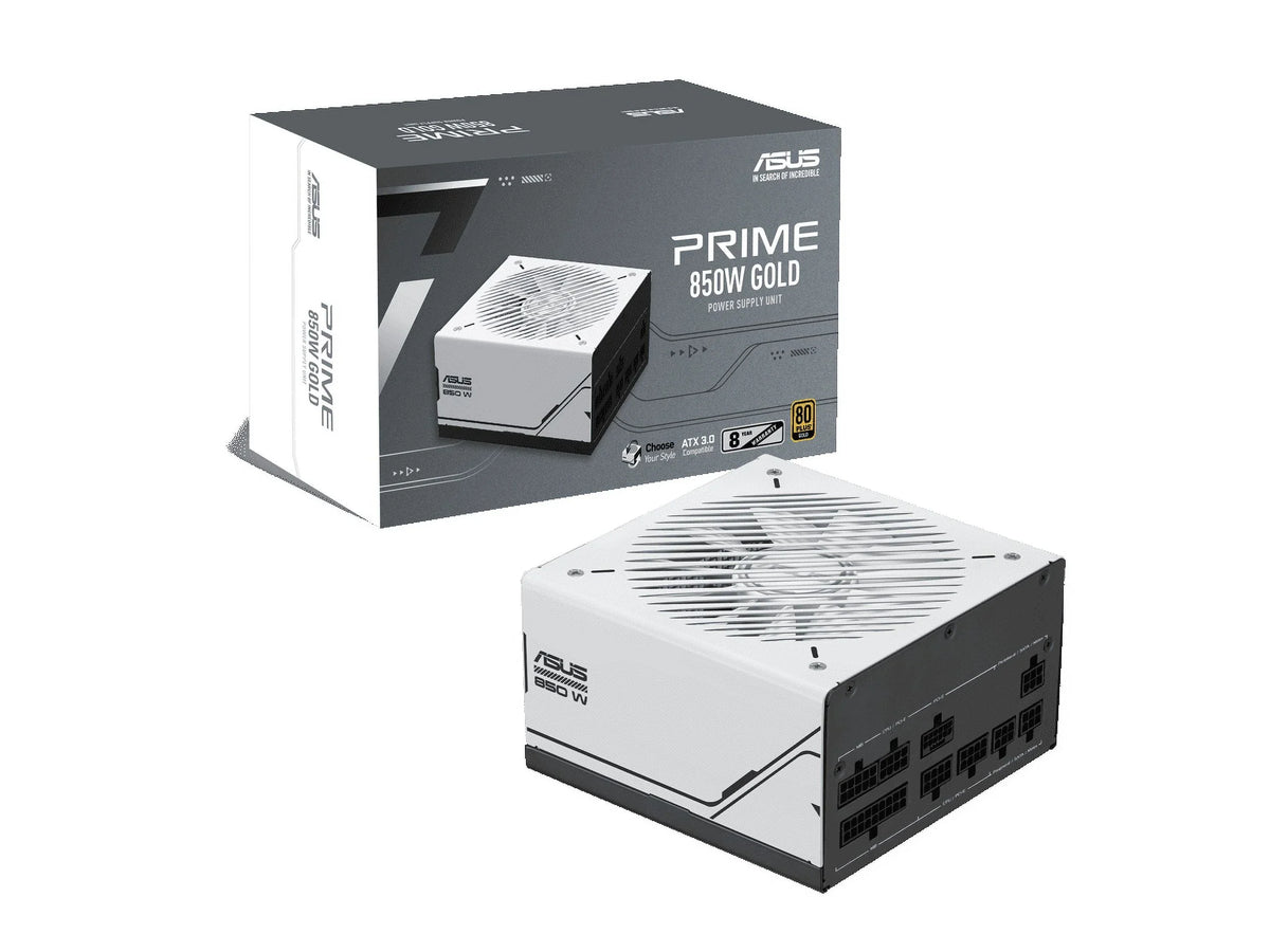 Two Warranty) Certified, Bearings, Ball (850 One, Watt, Modular Prime Dual Fully 8-Year Compatible, Gold Supply, 850W Color in 3.0 80+ Gold Power ATX Options