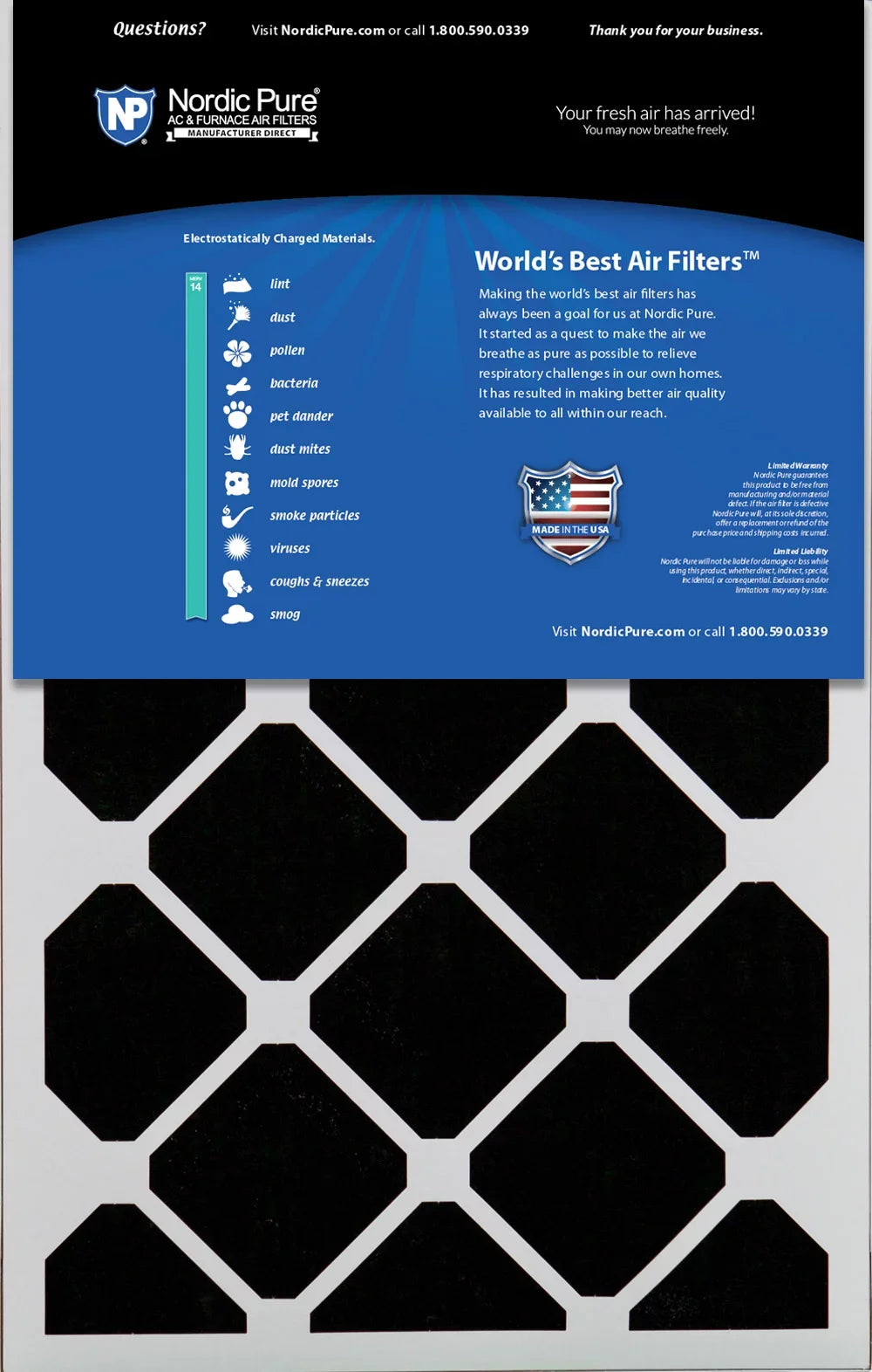 16x25x5 (4 14 Replacement Pack MERV Plus Carbon Filters Honeywell Air 3/8) 2