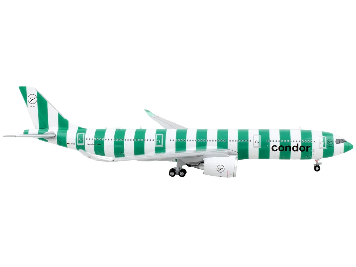 White by design Aircraft Airbus Stripes A330-900 Airlines" Airplane Diecast 1/400 and "Condor Green Commercial GeminiJets