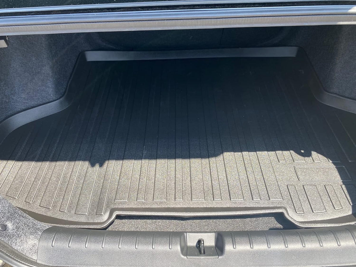 to Raised for Mats EA Liner Honda for – – EACCESSORIES – Mat with Trunk Rubber 2016-2021 Mat Cars Install – Easy – Design Trunk Laser Sedan Civic Weather-Resistant Lip Pre-Cut Trunk Cargo Car Non-Slip