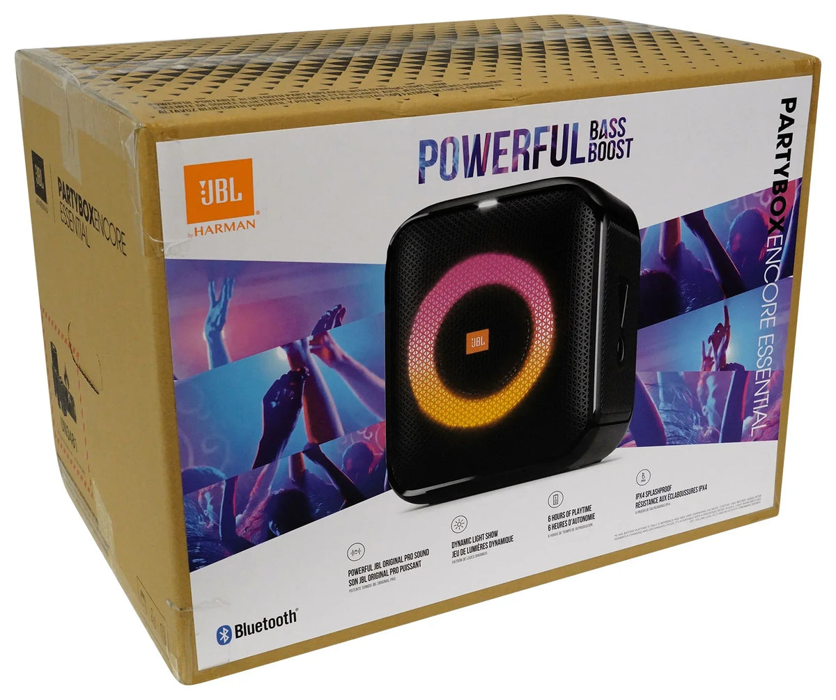 Party LED Compact Essential + Partybox Speaker Portable JBL Microphone Encore w