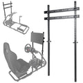 for Without Bracket Adjustable Display G27 G920 Monitor Frame Stand Stand Logitech G29 Racing G25 Frame Seat for Cockpit G923, Cockpit Simulator fit TV Thrustmaster,Fanatec, FEIRO Cockpit Racing