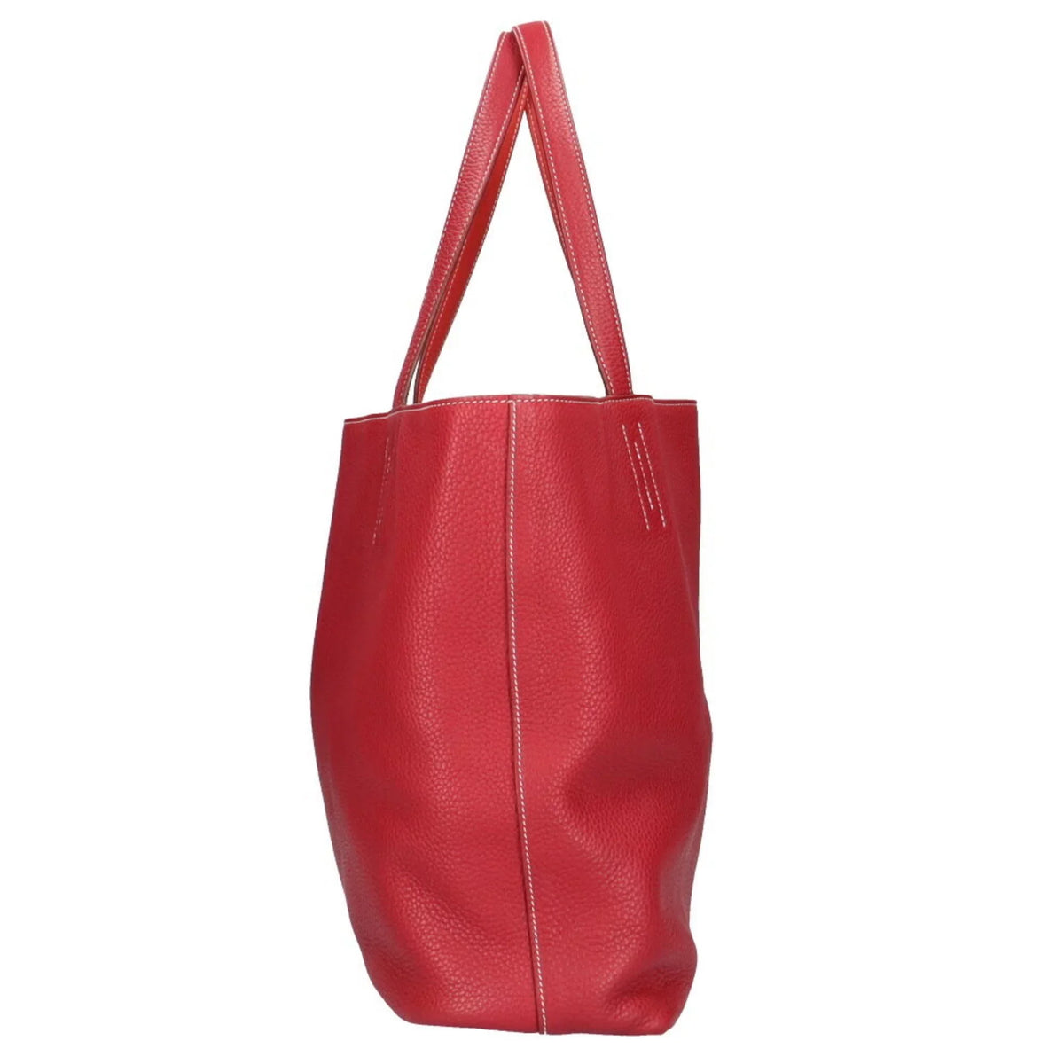 Taurillon Pre-Owned 36 Sense (Good) Hermes Clemence Tote Ladies HERMES Red Bag Double
