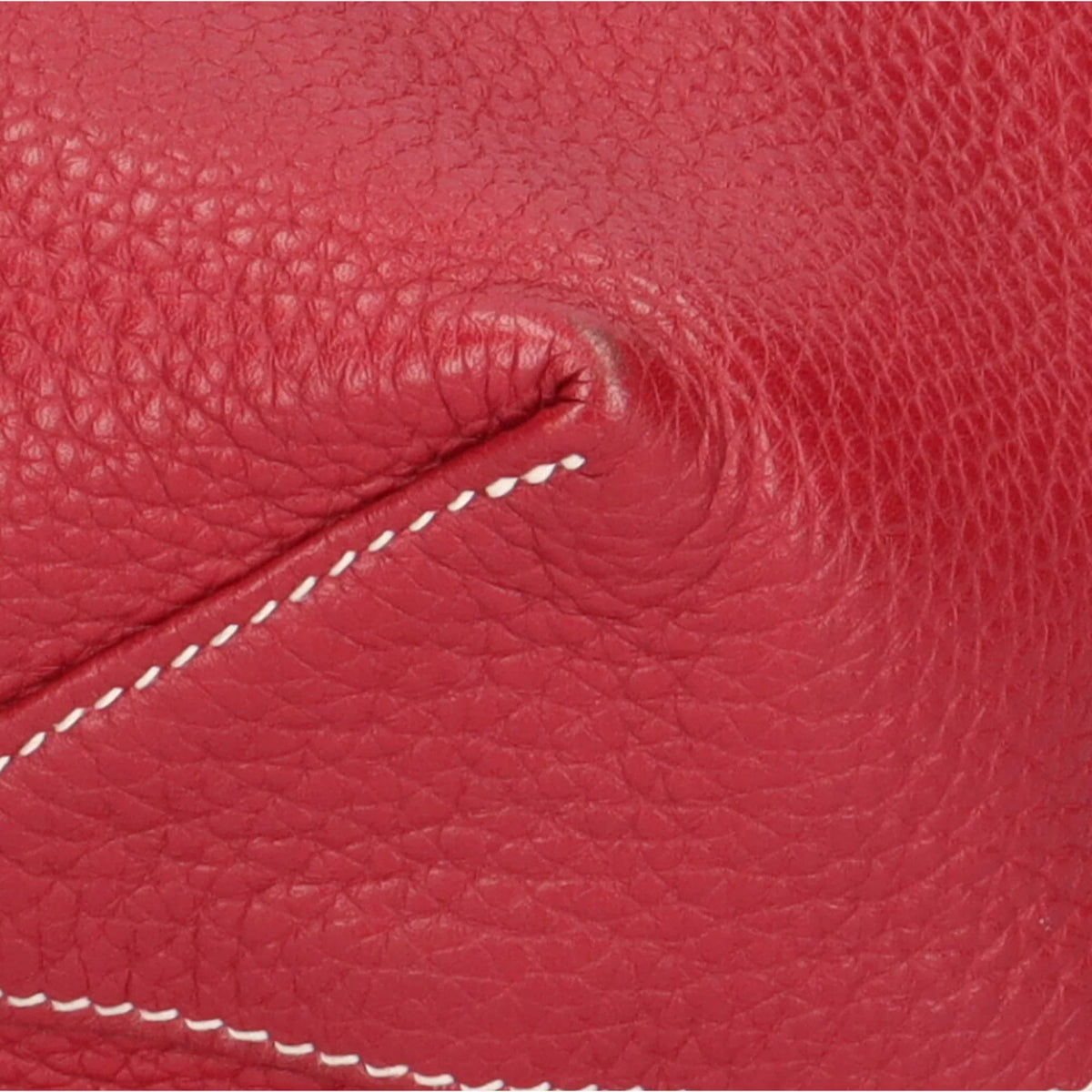 Taurillon Pre-Owned 36 Sense (Good) Hermes Clemence Tote Ladies HERMES Red Bag Double
