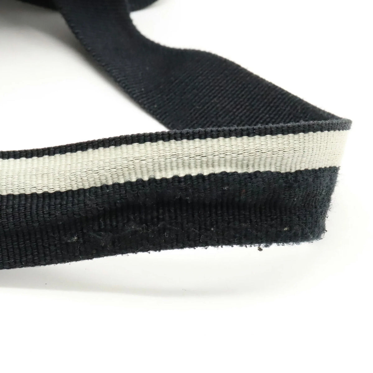Daypack (Good) Jacquard Pre-Owned Nylon Old Rucksack Line Backpack Travel Chanel Black CHANEL