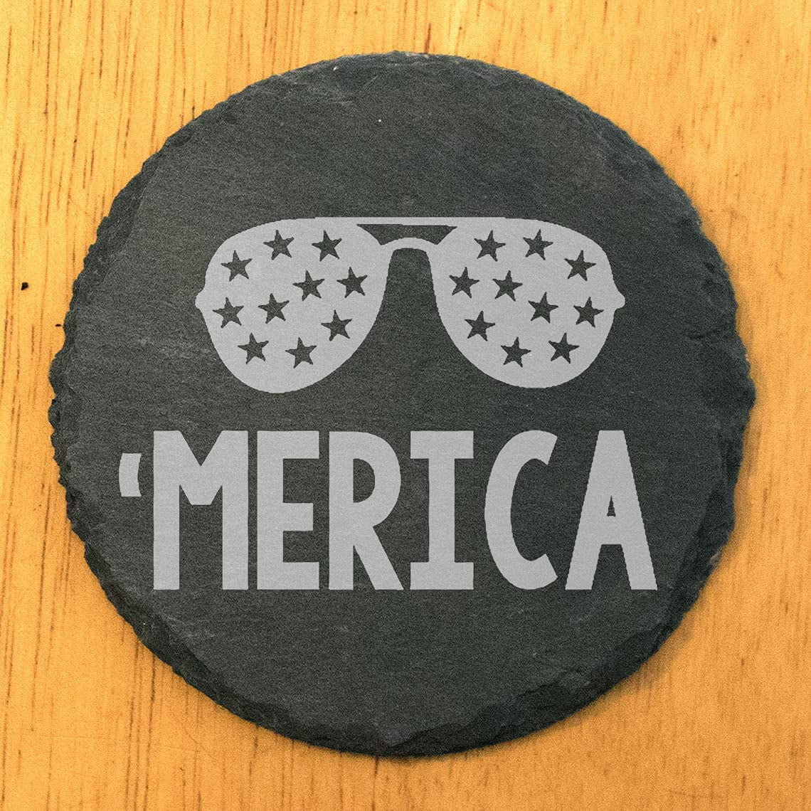 'Merica Of - Se - Round Slae Sunglasses Coasers 5