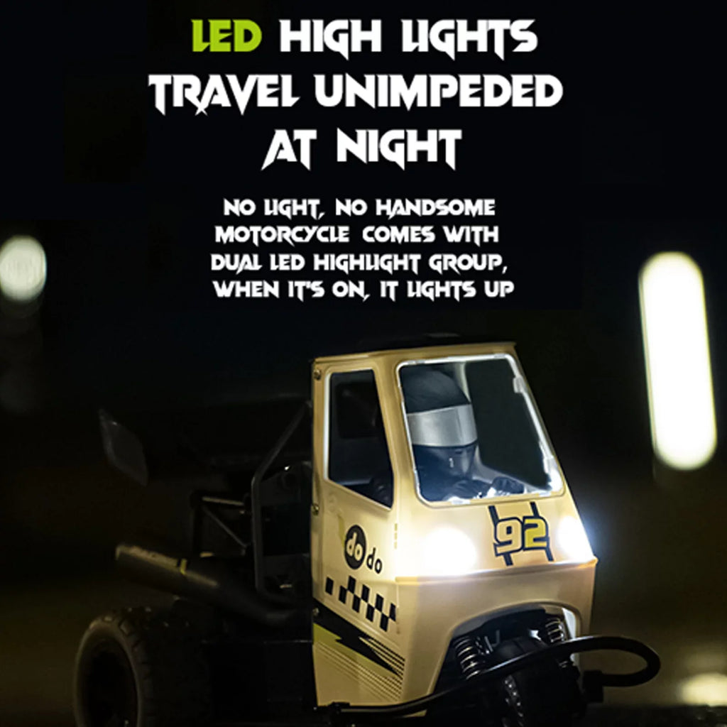 Racing Toy, for High Speed Spray Light with Motorcycle Function, design Pinnaco Control Action Thrilling Remote