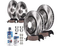 '- Journey 2018 - 2014 2015 Brake Dodge Kit and 2019 2013 Rear 2012 with Pad Rotor Front and Compatible 2016 2017