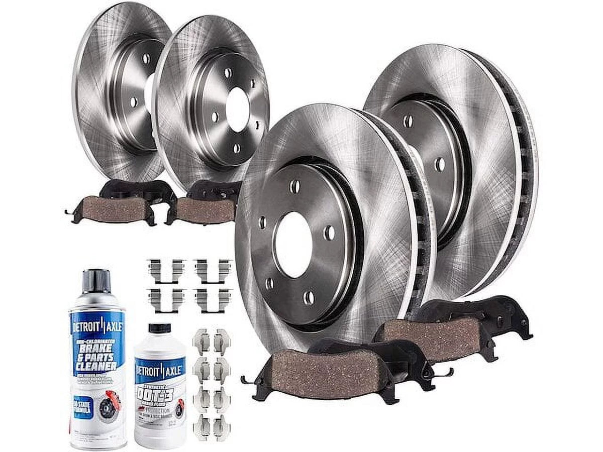 '- Journey 2018 - 2014 2015 Brake Dodge Kit and 2019 2013 Rear 2012 with Pad Rotor Front and Compatible 2016 2017