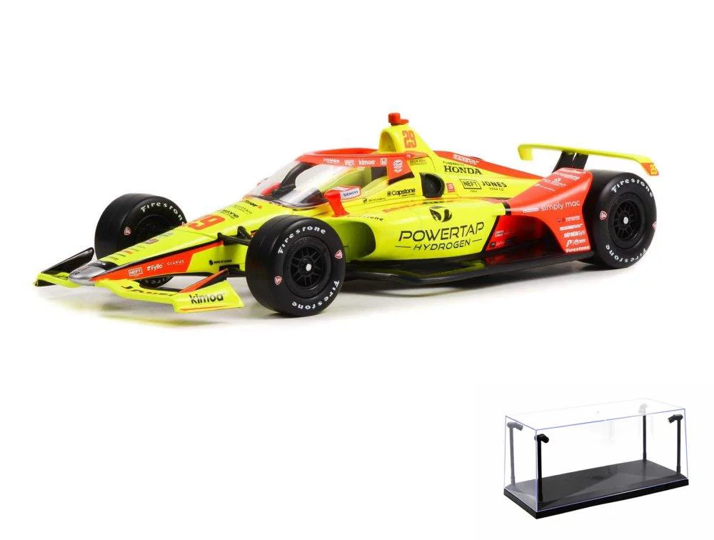 Diecast 1/18 - 11156 Diecast Case 2022 Display Car IndyCar, NTT Scale - Car Devlin - DeFrancesco w/LED Greenlight #29