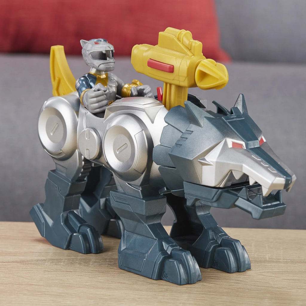 Figures Ranger Wolf Silver Power Heroes 2-Pack Zord and Rangers Playskool