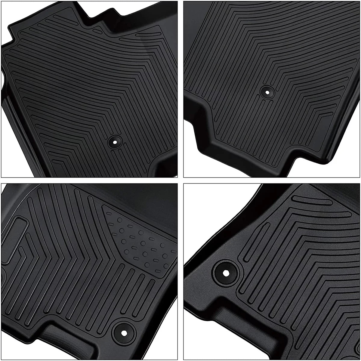 Floor 2020 Ram TPE Cab for 2021 Set Front 2024 Rear Ledkingdomus 2023 1500 All-Weather Mats 2022 Crew and Dodge 2019 Rubber