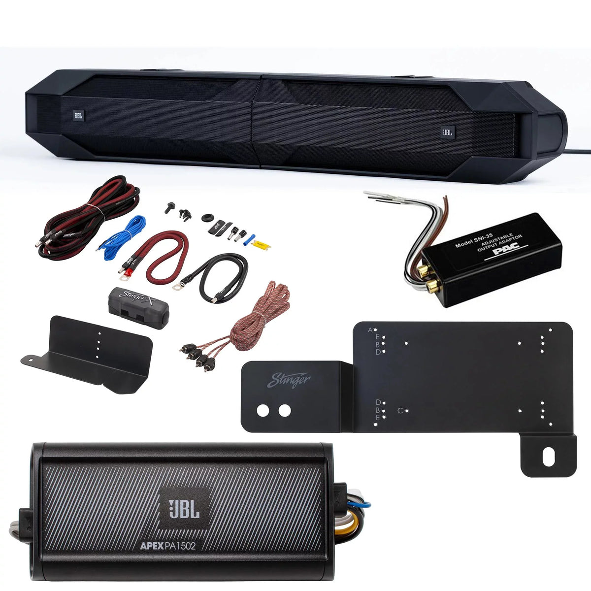 Marine JBLBB4005D PA Apex 2 - Bronco 150 Sound Channel 2-Ohms Bar JBL and Accessories Amplifier - Passive At x 1502 JBL 5-Door with Compatible & Install Powersport 2 Bronco with