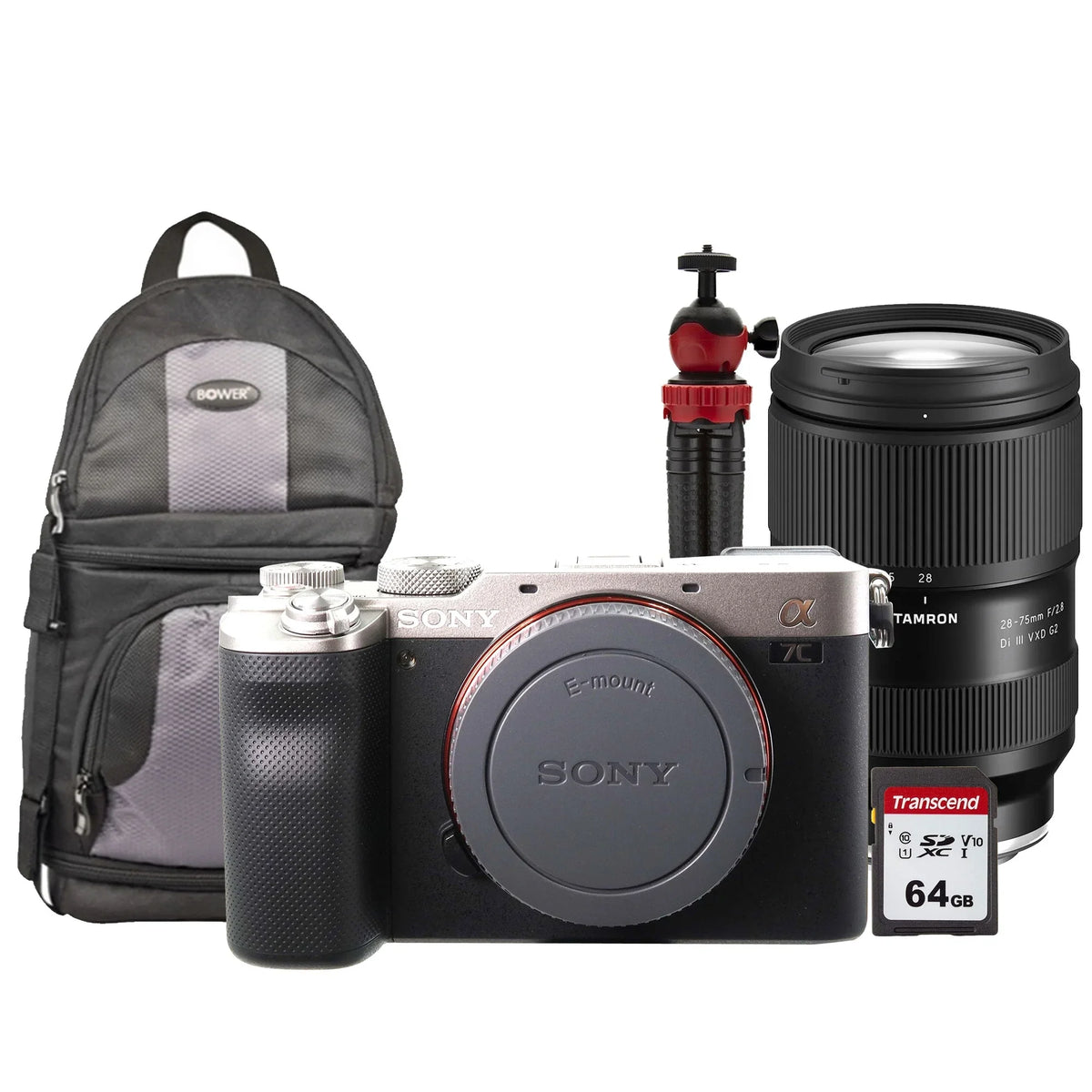 Accessory Silver Tamron Sony a7C RXD Full-Frame Kit Mirrorless Alpha Di 28-75mm III with Camera Lens