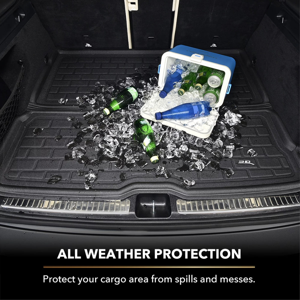 TAHOE/YUKON/ESCALADE KAGU 3D Cargo compatible MAXpider - (BLACK) Liner Liner CHEVROLET/GMC/CADILLAC with Cargo 2015-2020
