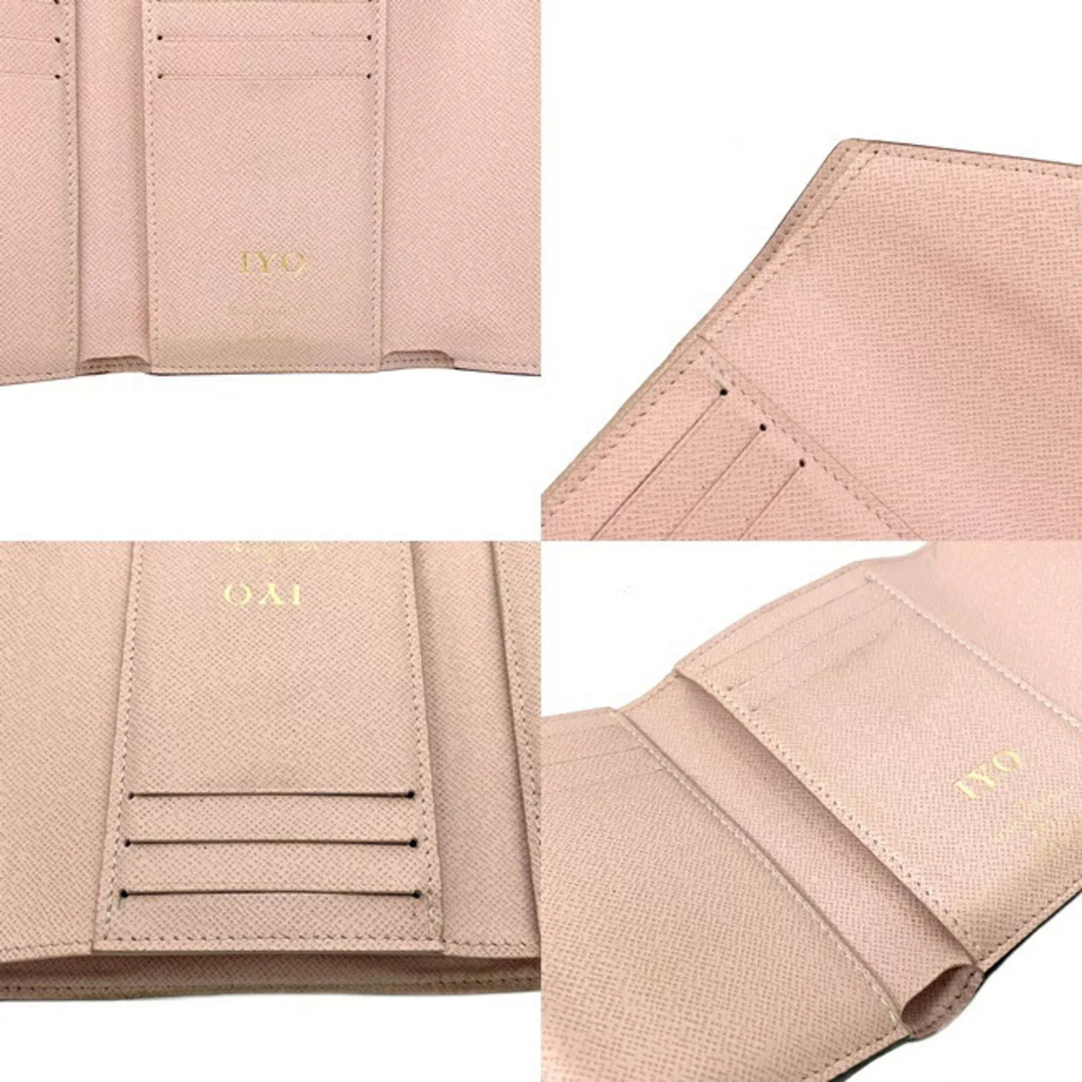 Rose (Good) NZ3119 Trifold Victorine Brown LOUIS Pink Monogram Pre-Owned M62360 Wallet Portefeuille VUITTON Ladies Ballerine