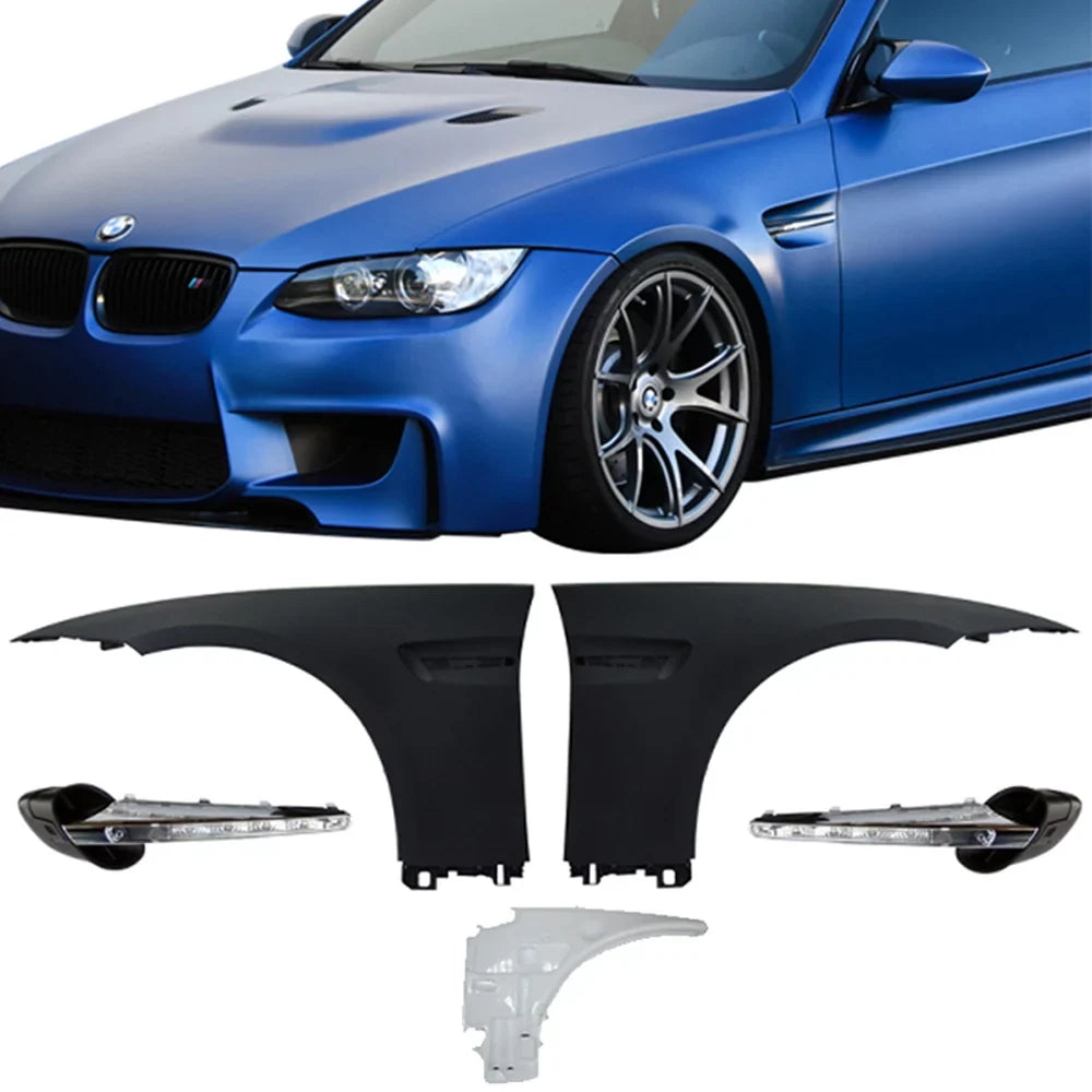 Front Fender Vent with M3 Ikon Compatible E92 Side With Motorsports 2Dr Signal LED Conversion Complete 07-13