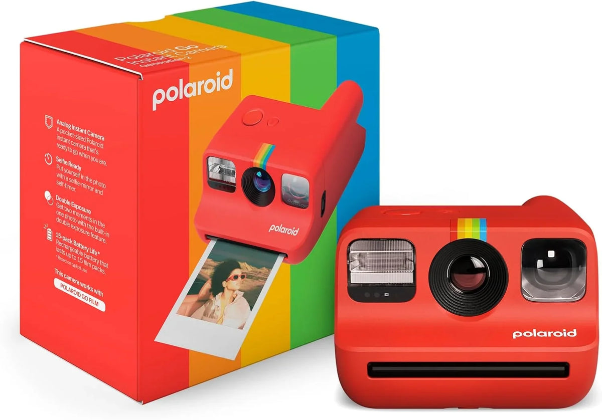 Polaroid (Red) Pack Instant Double 2 Go + Color Generation Film, + Album Camera Film Polaroid
