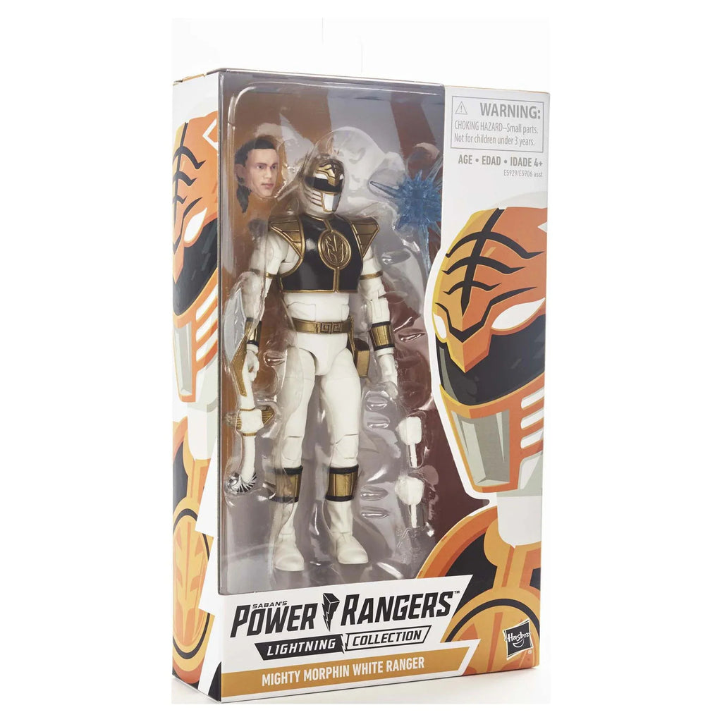 6-inch Morphin White Rangers Lightning Ranger Mighty Collection Power Figure