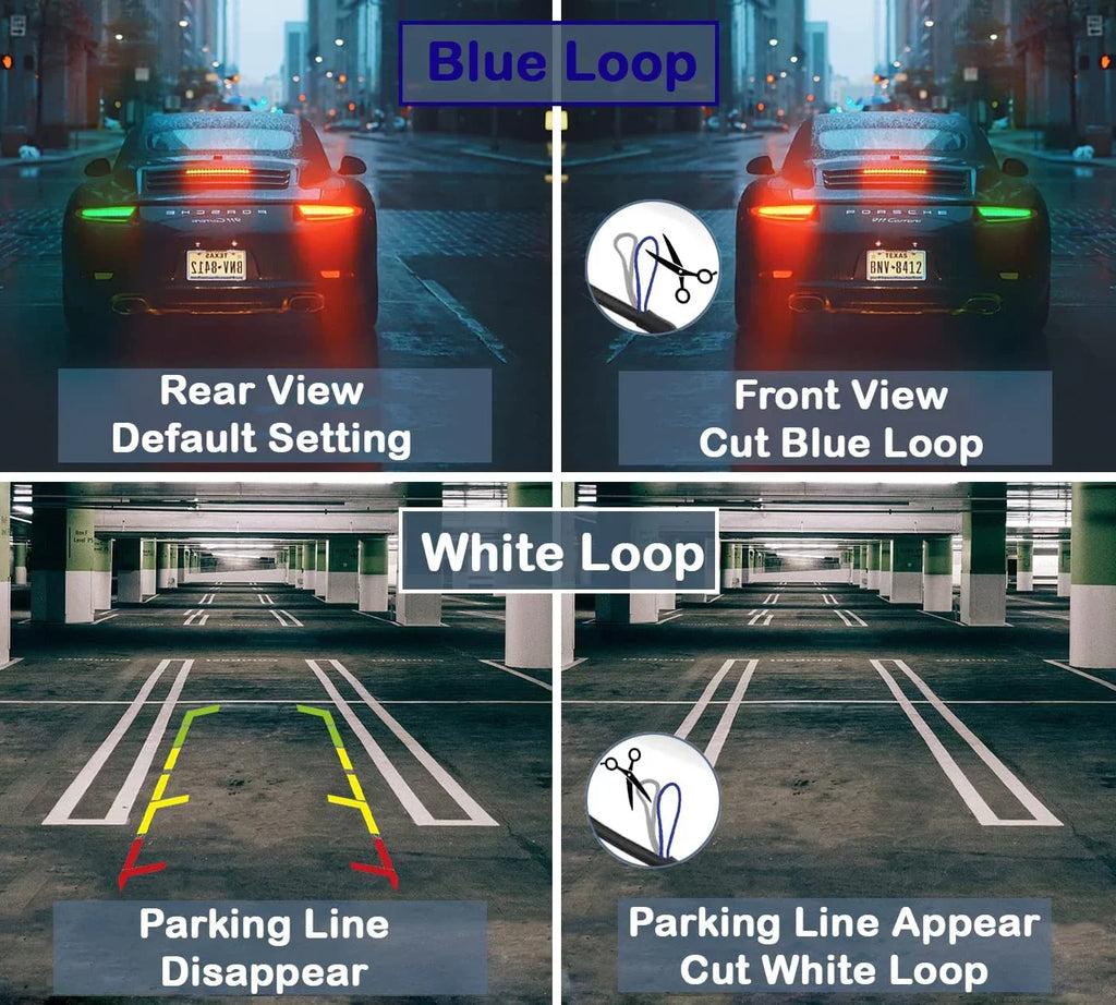 Backup Rear Angle Car AVH-210EX DMH-160BT HD AVH-2550NEX DMH-WT8600NEX Camera Pioneer Vision Waterproof DMH-100BT 170° CAM111 AVH-120BT Compatible License Radio DMH1770NEX with Night View Plate