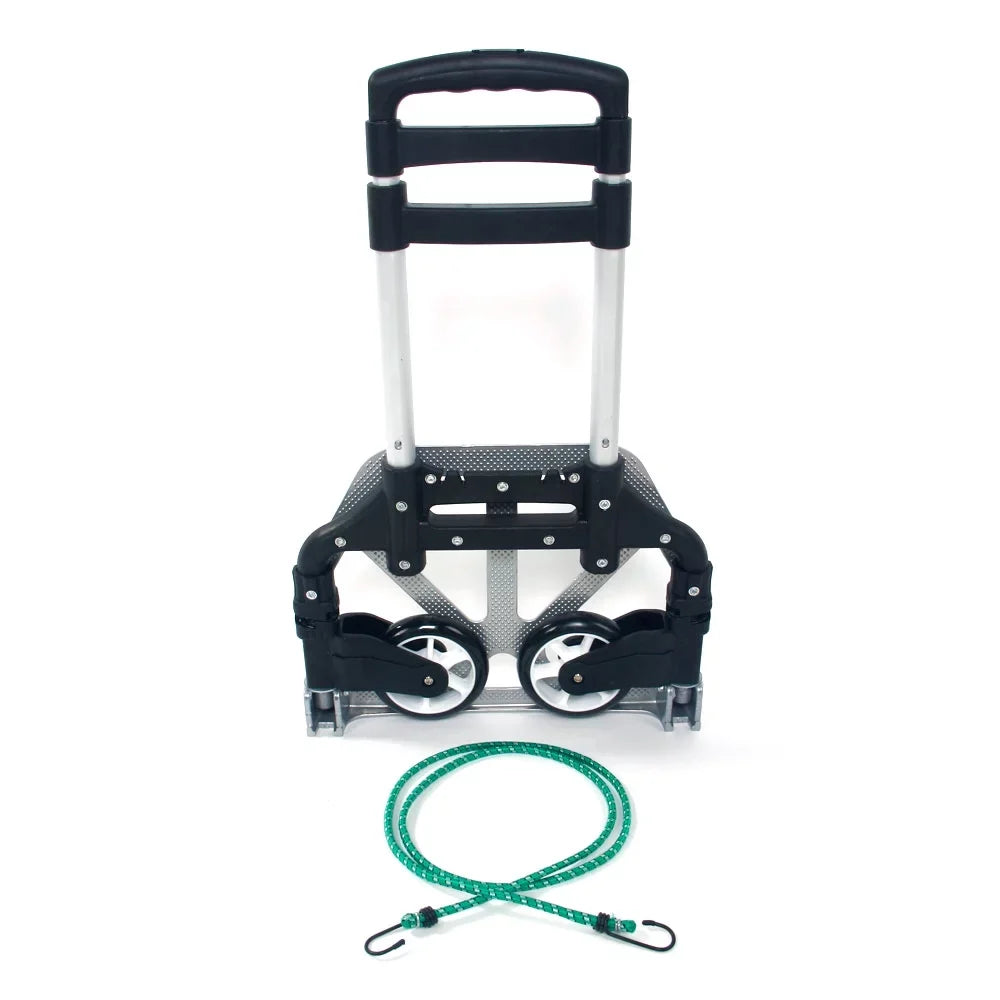 Foldable Trolley, Luggage, Carry Telescopic with Portable Black Rod, for GoDecor