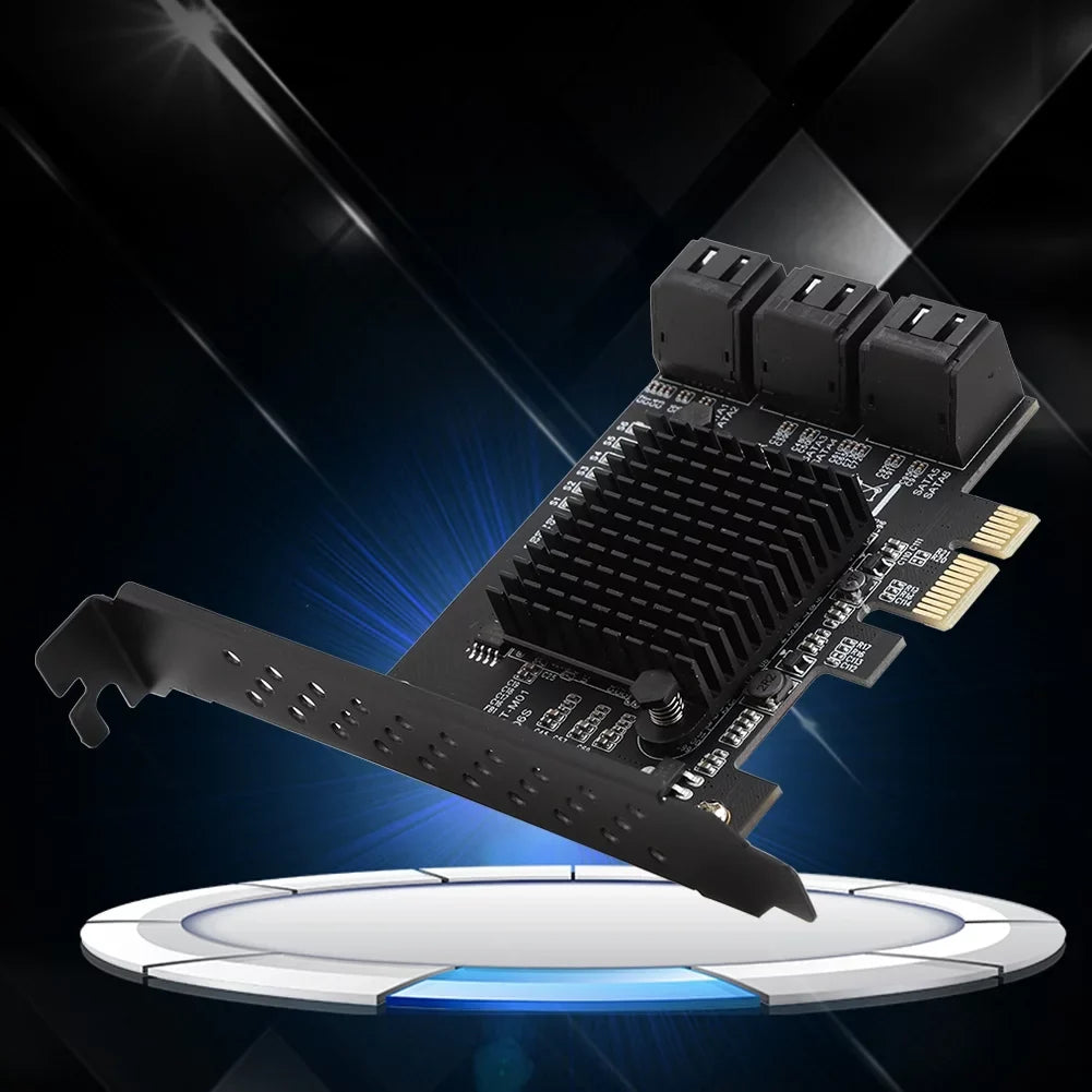 HDD Expansion PCI Card Jadeshay USB, 6-Port Card Compatible,3G Riser SATA 3.0 1.5G Card
