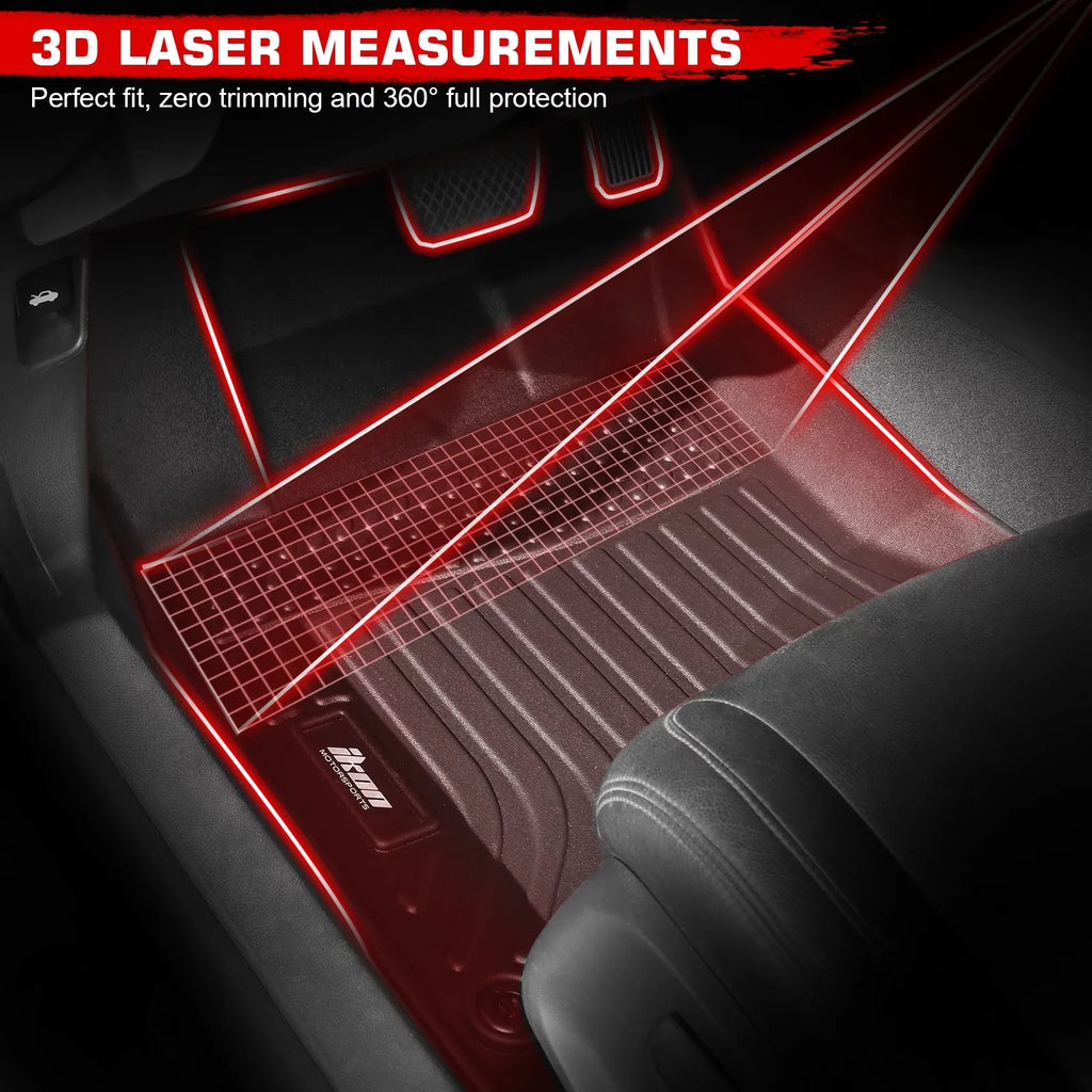 with Mats Trunk Weather Full Mat Ikon All TPE Cargo + Floor U11 X1 Rear Interior Car Compatible Set 3D 2023-2024 BMW Tray 4PC Mats Waterproof Liners Black Motorsports Accessories Floor Anti-Slip Trunk