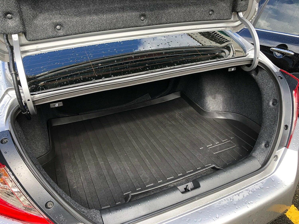to Raised for Mats EA Liner Honda for – – EACCESSORIES – Mat with Trunk Rubber 2016-2021 Mat Cars Install – Easy – Design Trunk Laser Sedan Civic Weather-Resistant Lip Pre-Cut Trunk Cargo Car Non-Slip