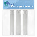 Flame Shield Replacement 1/8" Parts Compatible Stainless Tamer, - Tent Grill Cover Flavorizer Barbeque Bar, for 860-0003 Kitchenaid Plate Burner Steel 16 BBQ 3-Pack Heat Vaporizer Bar,