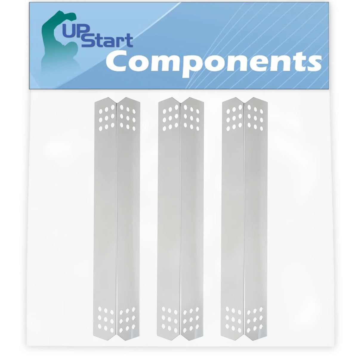 Flame Shield Replacement 1/8" Parts Compatible Stainless Tamer, - Tent Grill Cover Flavorizer Barbeque Bar, for 860-0003 Kitchenaid Plate Burner Steel 16 BBQ 3-Pack Heat Vaporizer Bar,