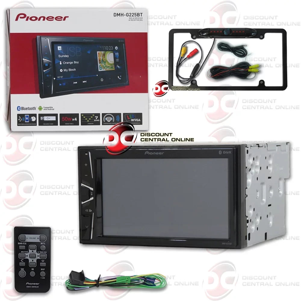 2-DIN Full Waterproof vision back-up Night Bluetooth USB Digital with camera + License DiscountCentralOnline Media stereo plate Car Touchscreen 6.2" Pioneer Remote FL09BK