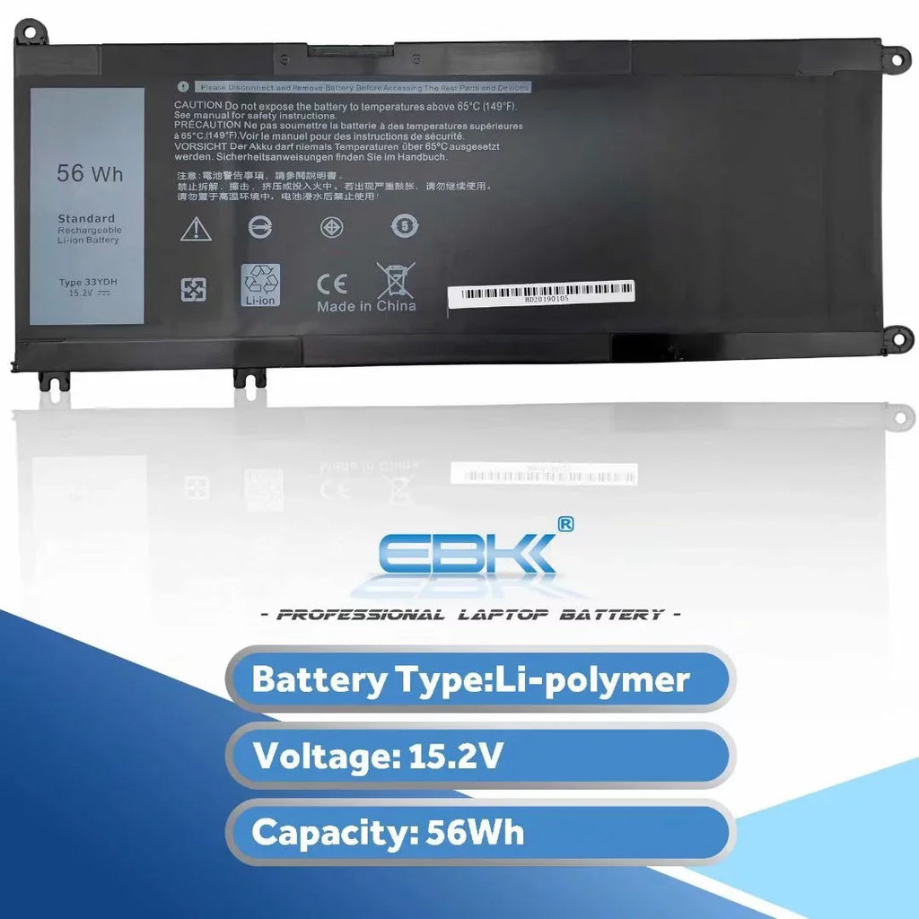 33YDH 3380,Latitude 15 Battery For 3480,Latitude 033YDH DNCWSCB6106B Inspiron 7577,Latitude 13 3580