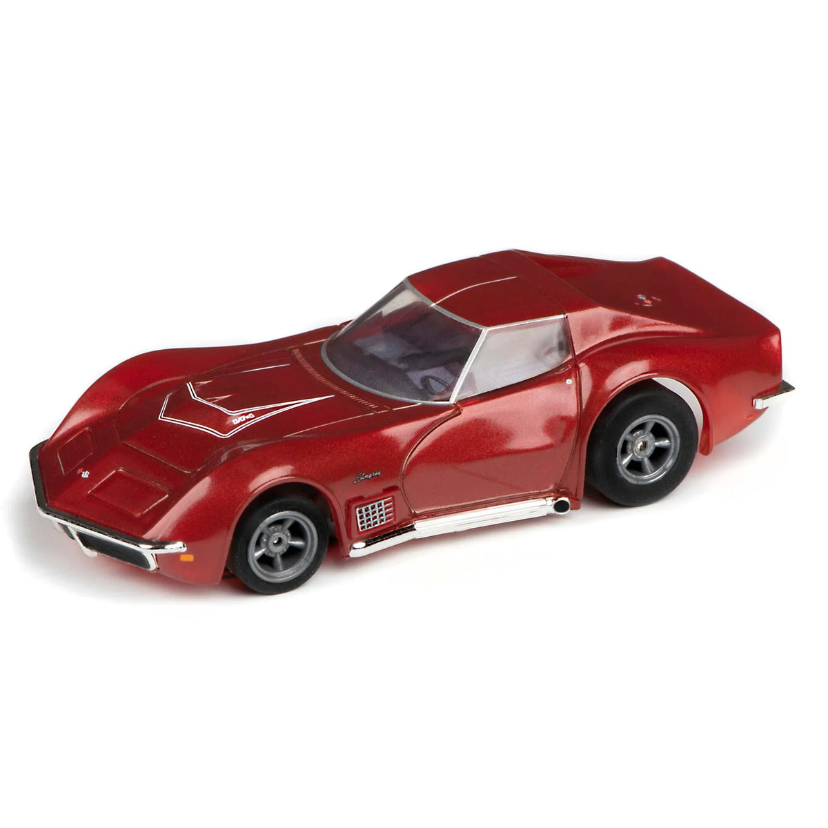Red Racing LT1 AFX22038 AFX/Racemasters HO Cars Slot 1970 Corvette Metallic