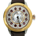 Shell Women's Black Colors 3 Spinel FENDI Watch Belt SS Fashionable (Like Shine Enamel Clock Topaz Eye Brown New) Quartz Fendi Pre-Owned